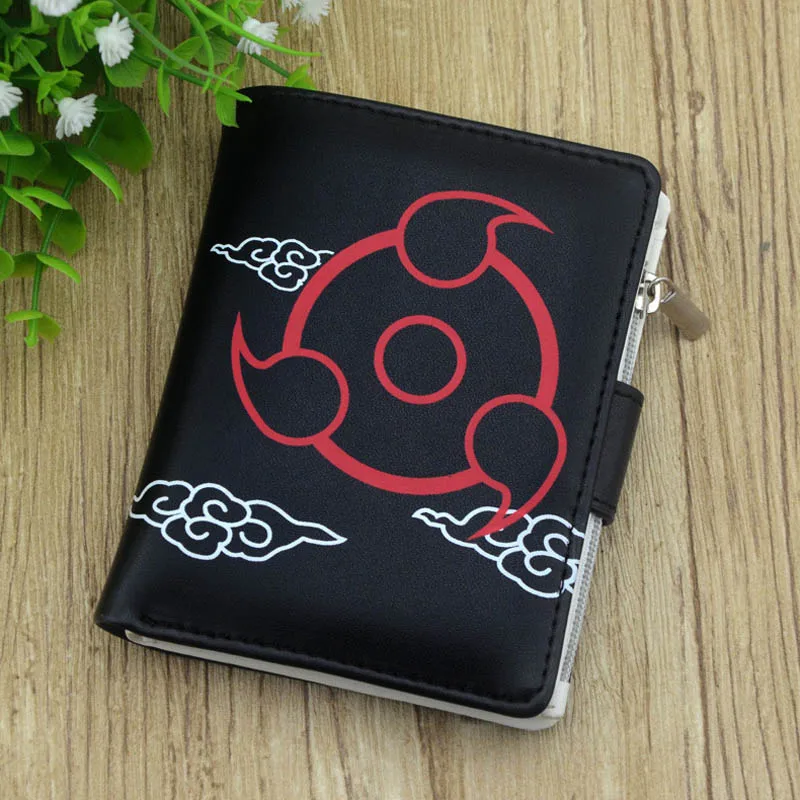 Anime Comic Shippuden Wallet Uchiha Sasuke Shalingan Coin Purse