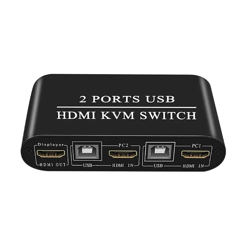 Multifunctional 4K High Definition HDMI-compatible KVM Switch 2-Port USB Manual Switcher Box Keyboard Mouse Splitter | Компьютеры и