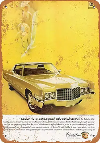 Metal Sign - 1970 Cadillac Coupe deVille Vintage Look Wall Decor for Cafe Bar Pub Home Beer Decoration Crafts | Дом и сад