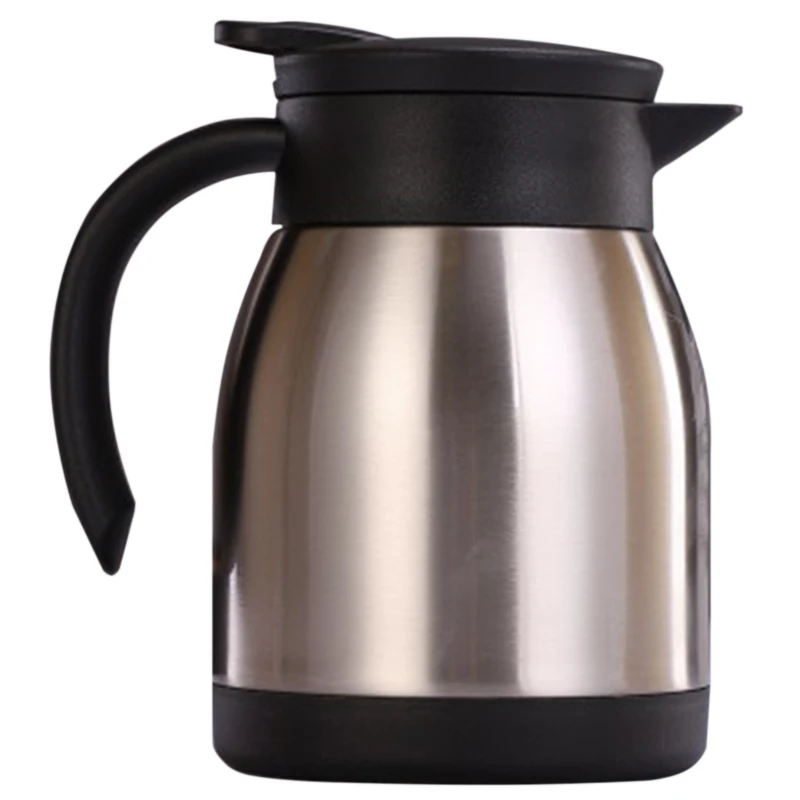 600ML Large Capacity Double Wall Stainless Steel European Style Thermal Insulation Pot Portable Coffee Vacuum Flasks