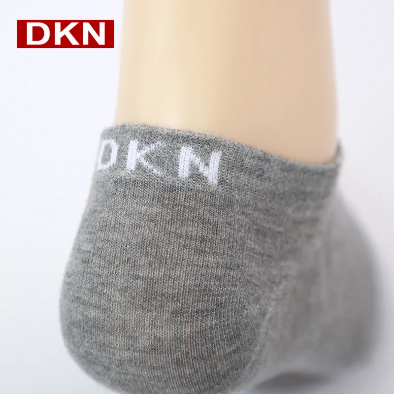 Летние мужские носки DKN хлопковые цветные лодочки дышащие нескользящие