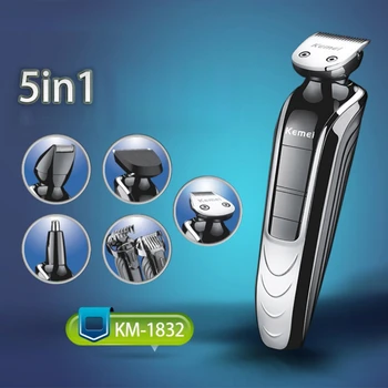 

5 In 1 Barber shop hair clipper professional hair trimmer for men beard electric cutter hair cutting machine haircut cordless