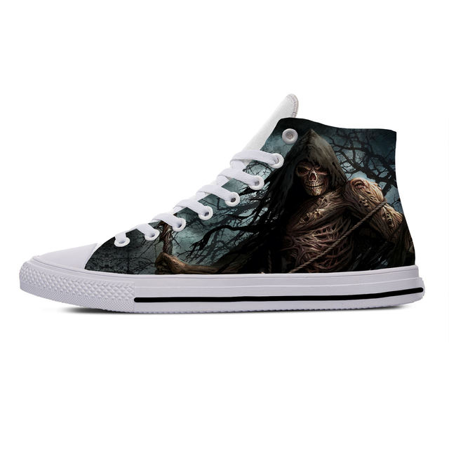 SKULL PUNISHER THEMED HIGH TOP SHOES (5 VARIAN)