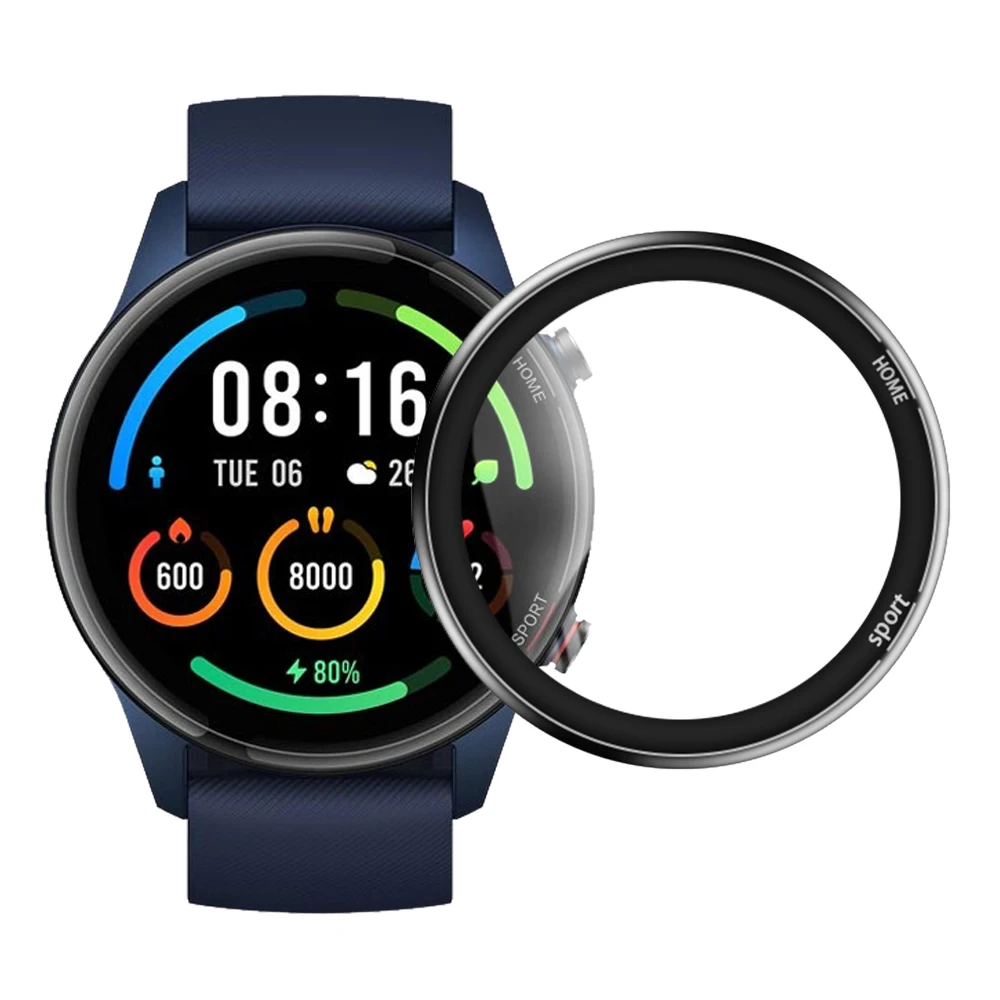 3D Soft Fibre Glass Protective Film Cover For XiaoMi Watch Color Sports Full Screen Protector Case for Mi Watch Global Version