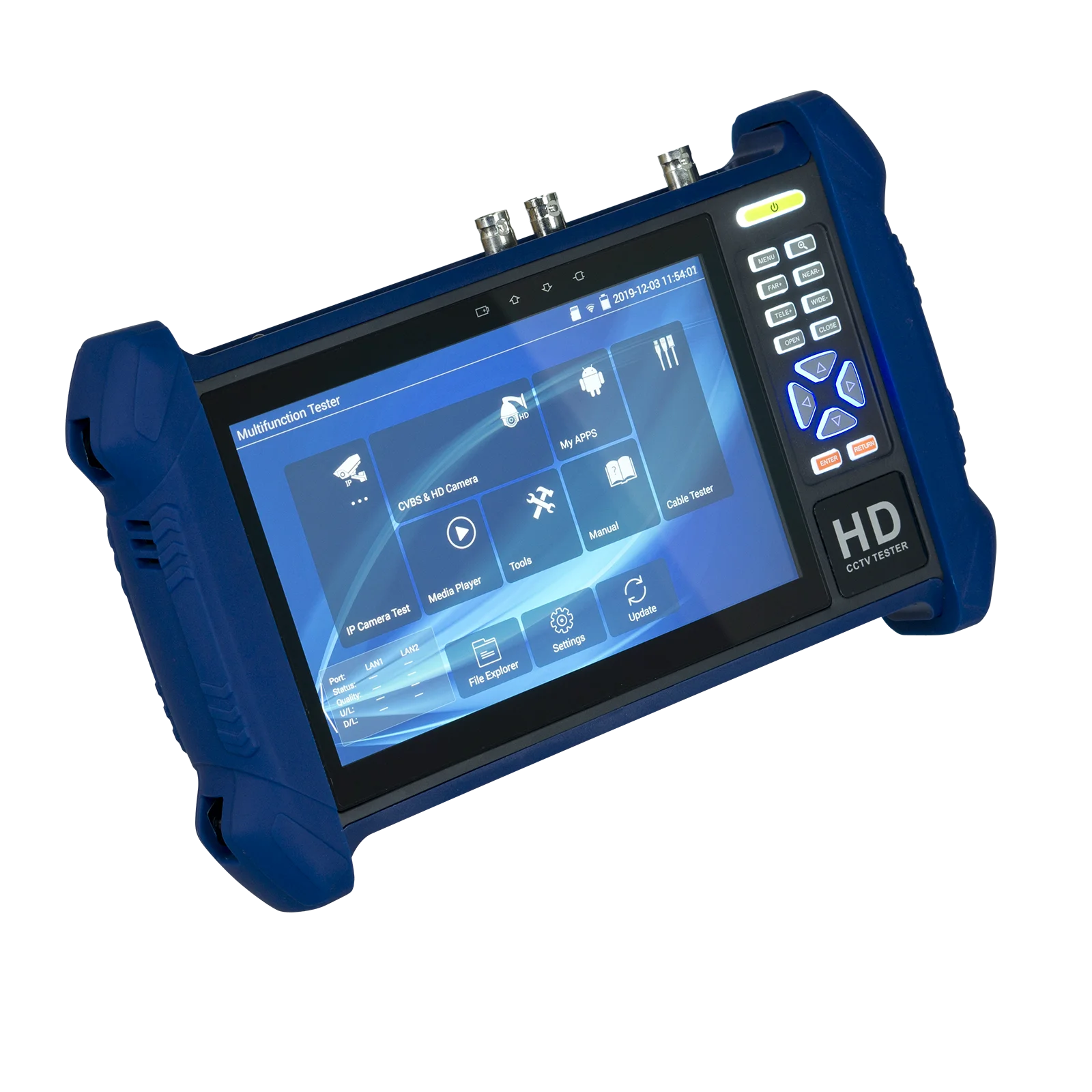 Тестер для камеры видеонаблюдения T1S Pro 7 дюймовый сенсорный монитор камер AHD TVI CVI