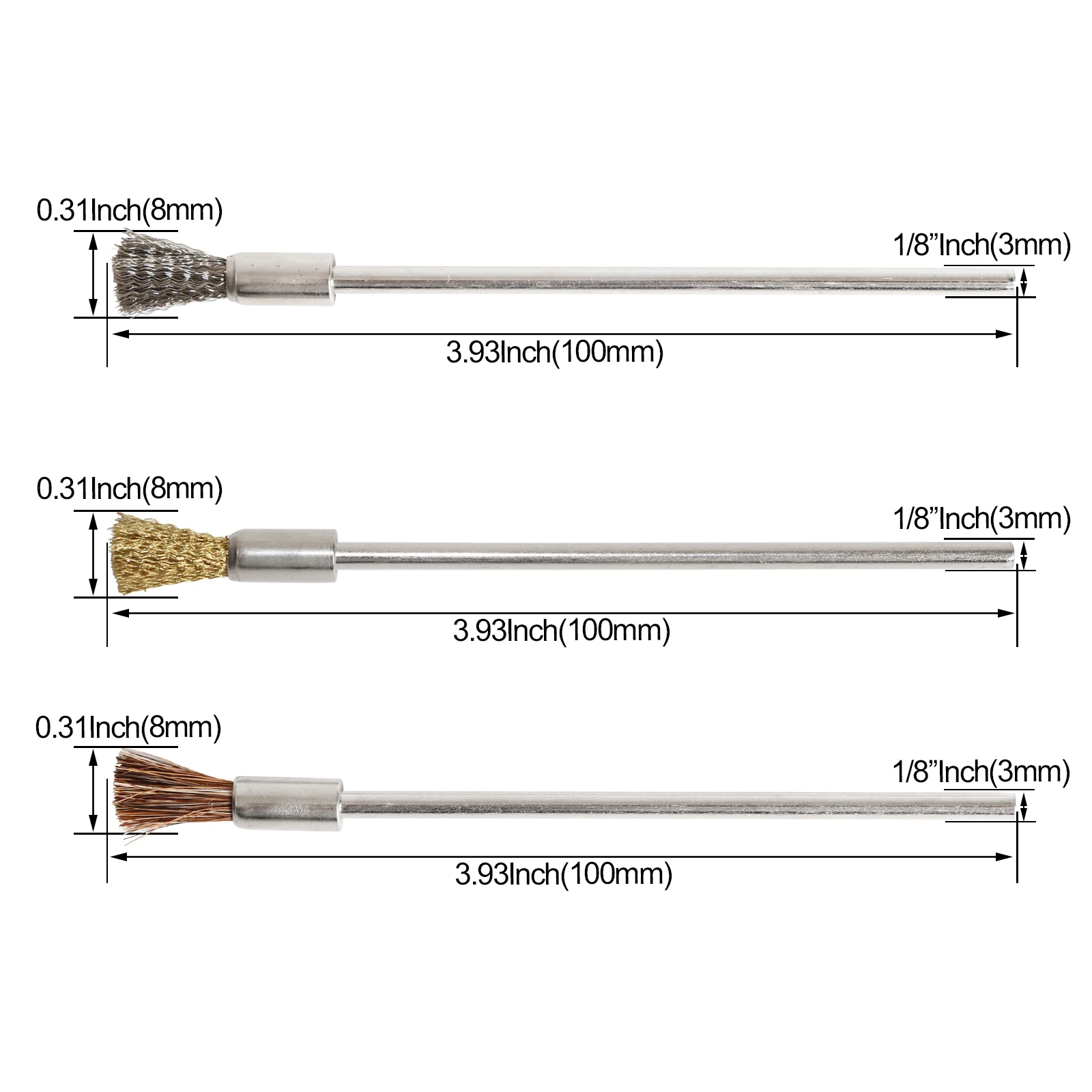 Рисунок 2 - шт., Концевая щетка из нержавеющей стали