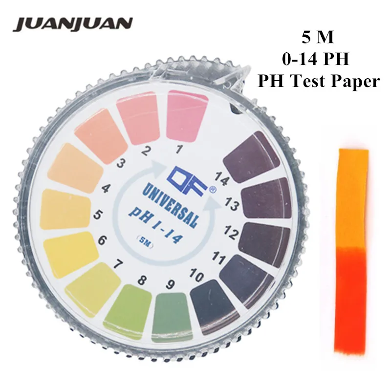 Универсальный 1-14 щелочной кислоты pH тестовые бумажные полоски ролл воды лакмусовый Тест PH Тест-Полоски для аквариума скидка 48