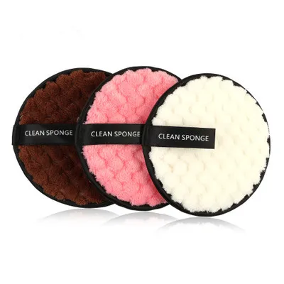 3pcs 3 шт. салфетки из микрофибры, спонж для снятия макияжа лица, очищающее полотенце для лица, многоразовое хлопковое Двухслойное очищающее полотенце для ногтей - Цвет: 3pcs