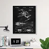 X Wing Patent Blueprint Canvas Prints Boys Room Decor Science Fiction Lovers Gift Poster Art Painting Steampunk Decoration ► Photo 3/6