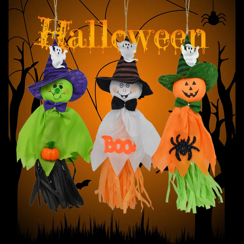 

Halloween Little Doll Decoration Straw Phantom Hanging Horror