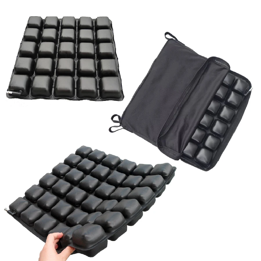 Wooeight 3D Air Pad Motorcycle Seat Inflatable Breathable NonSlip Seat