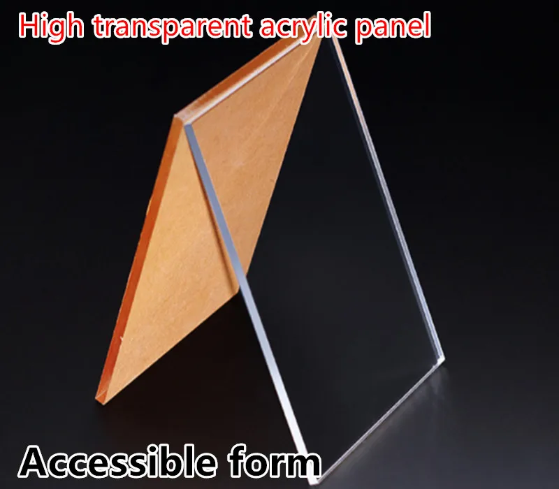 Acrylic Sheet Clear Cast Plexiglass Panel Transparent Plastic Plexi Glass Board for Signs Display ProjectsCraft