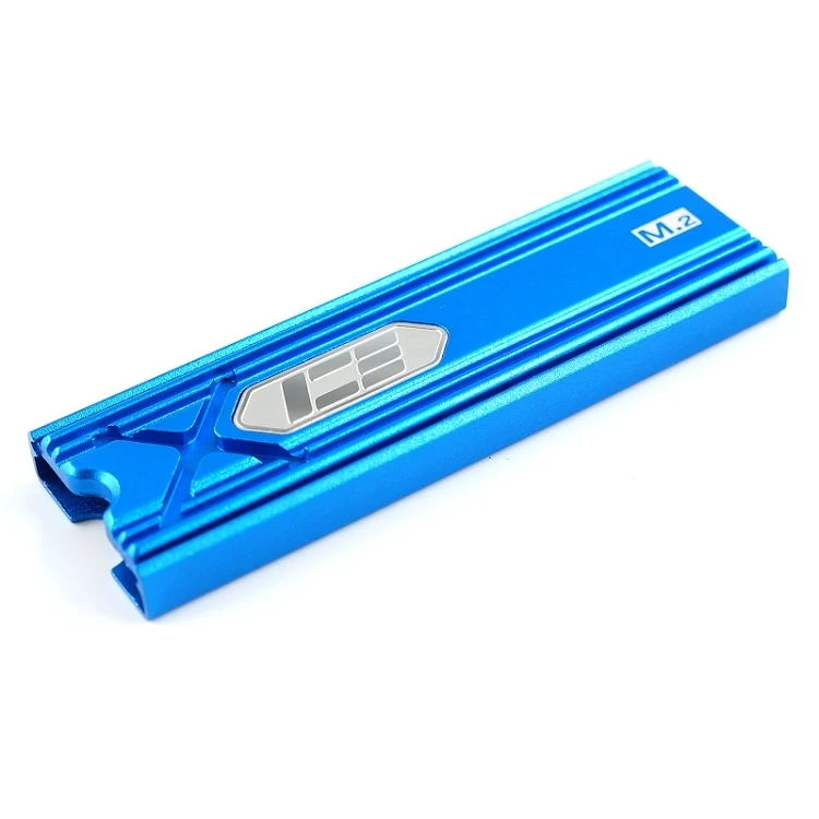 IceManCooler M.2 SSD радиатор жесткого диска, радиатор SSD черный, серебристый, красный, золотой, синий armor - Цвет: Blue