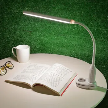 

Stepless Adjustable Dimmable Desk Reading Light Foldable Rotatable LED Table Lamp DC 5V USB Charging Desk Lamp Clip Study Lamps