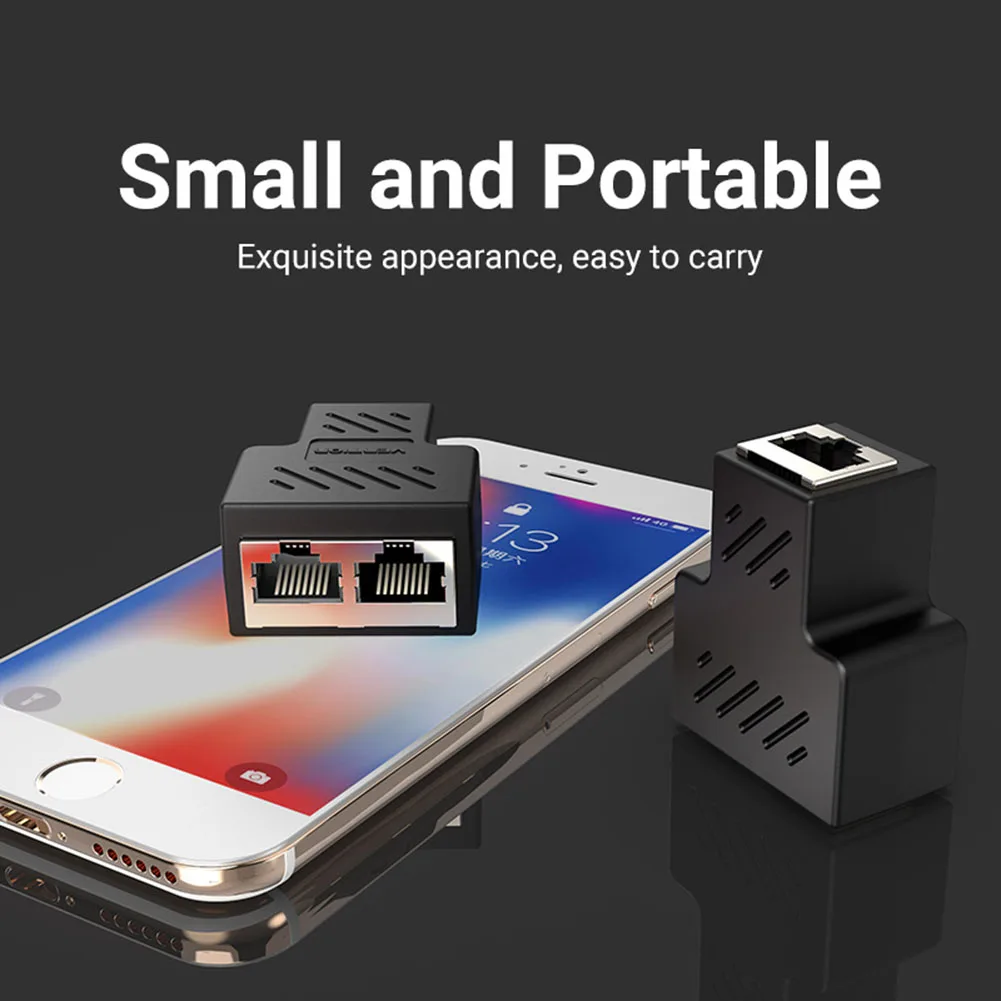 Vention RJ45 сетевой адаптер разъём разветвитель отклонения в размерах на 1 2 способа