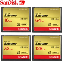SanDisk CF Card Memory Card Extreme CompactFlash 32GB 64GB 128GB CF Card VPG-20 120MB/s For Rich 4K and Full HD Video SDCFXS