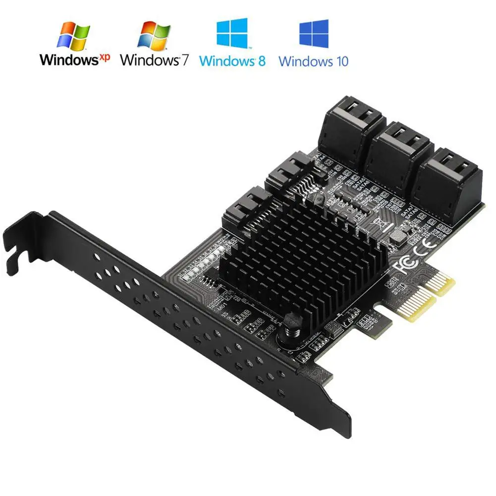 PCIe To SATA3 0 Controller Expansion Card 6 Or 8 SATA Cables Support For WIN XP 4