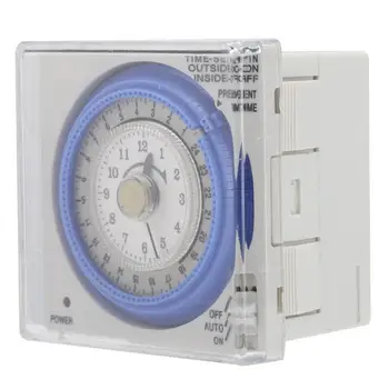 

AC110-240V Mechanical Timer Delay Time Relay Timing Controller Switch TB-37 for Power Distribution Box Neon Lamp Control
