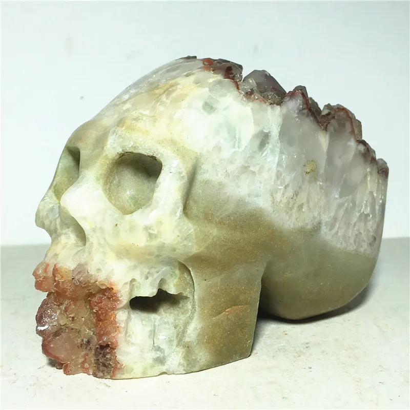 

skulls natural red quartz Crystal Stone and craft reiki healing Decorative