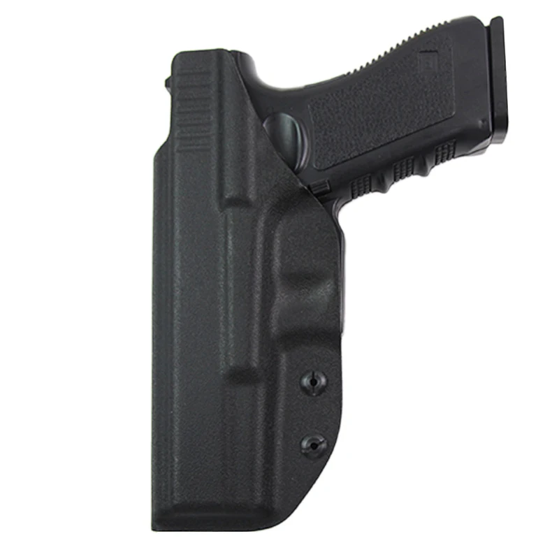 BLACK IWB Тактический KYDEX пистолет кобура для Glock 17 22 26 31 кобура для пистолета страйкбол внутри скрытый чехол для пистолета аксессуары для охоты - Цвет: BLACK