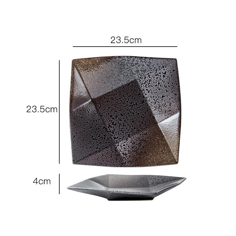 Japanese Style Ceramic Plates Dishes Steak Salad Dinner Plate Fruit Cake Dessert Snack Tray 8 9 inch Tableware