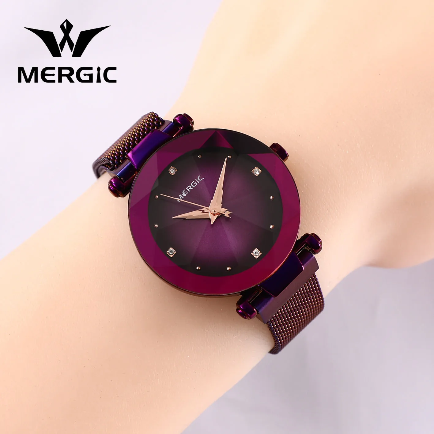 

Beauty girl watch shake sound net red same net belt watch women's ins Guangzhou fashion popular water drill waterproof watch