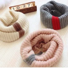 Детский осенне-зимний теплый шерстяной нагрудник; детский цветной шарф для мальчиков и девочек; мягкий ветрозащитный шейный рукав