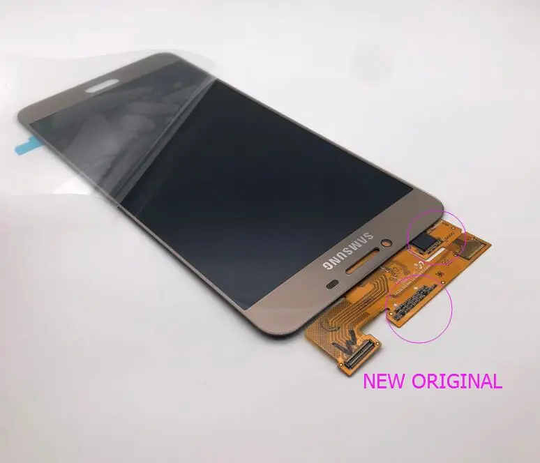 5,7 супер AMOLED ЖК-дисплей для SAMSUNG Galaxy C7 ЖК-дисплей C7000 сенсорный экран дигитайзер Замена - Цвет: C7 ORIGINAL WHITE
