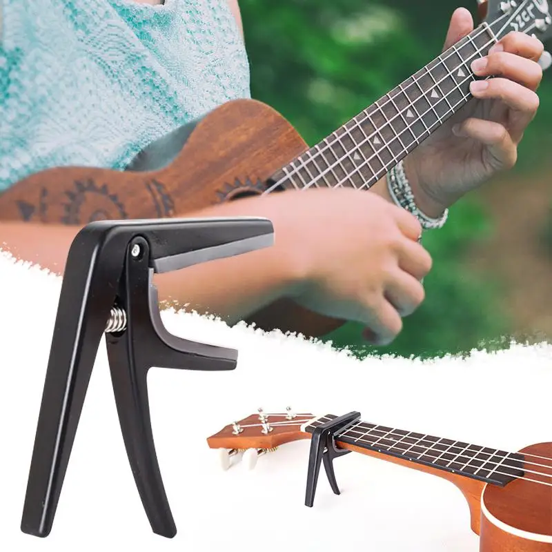 Professional Ukulele Capo 4 Strings Hawaii Guitar Capos Single-handed Quick Change Ukelele Capo Guitar Parts& Accessories