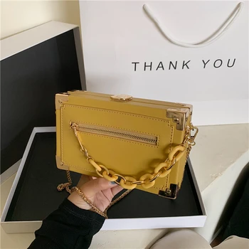 

bags for women 2020 Solid leather square box zipper women's Shoulder Messenger Bag purses and handbags crossbody bags for women