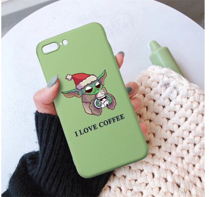 Baby yoda meme милый и забавный Стич Мягкий силиконовый чехол для телефона для iphone 6/6s, 7/8/7 Plus/8 Plus, X, XS, XR, XSMax 11 Pro