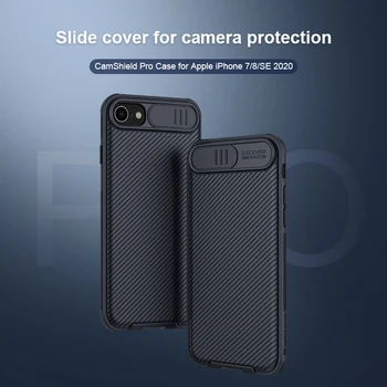 

For iPhone se 2020 Case NILLKIN Cam Shield Case protect camera PC Back cover for iPhone 7 iphone 8 Lens Protection back Case
