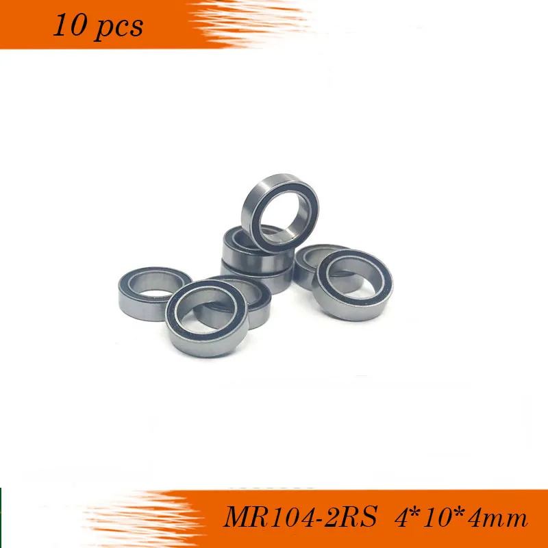 

Free Shipping 10pcs MR104-2RS P6 4*10*4mm CGR15 Miniature Ball Bearings MR104RS L1140