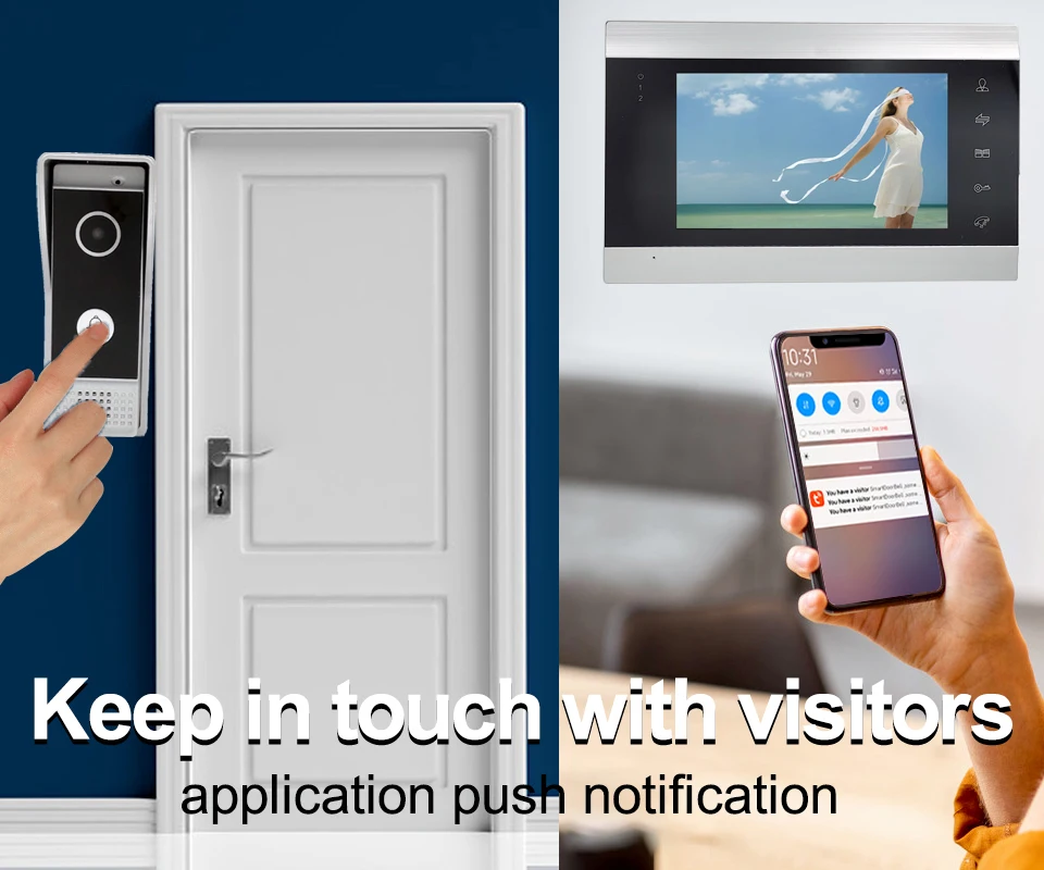 ip video door phone answer by smartphones