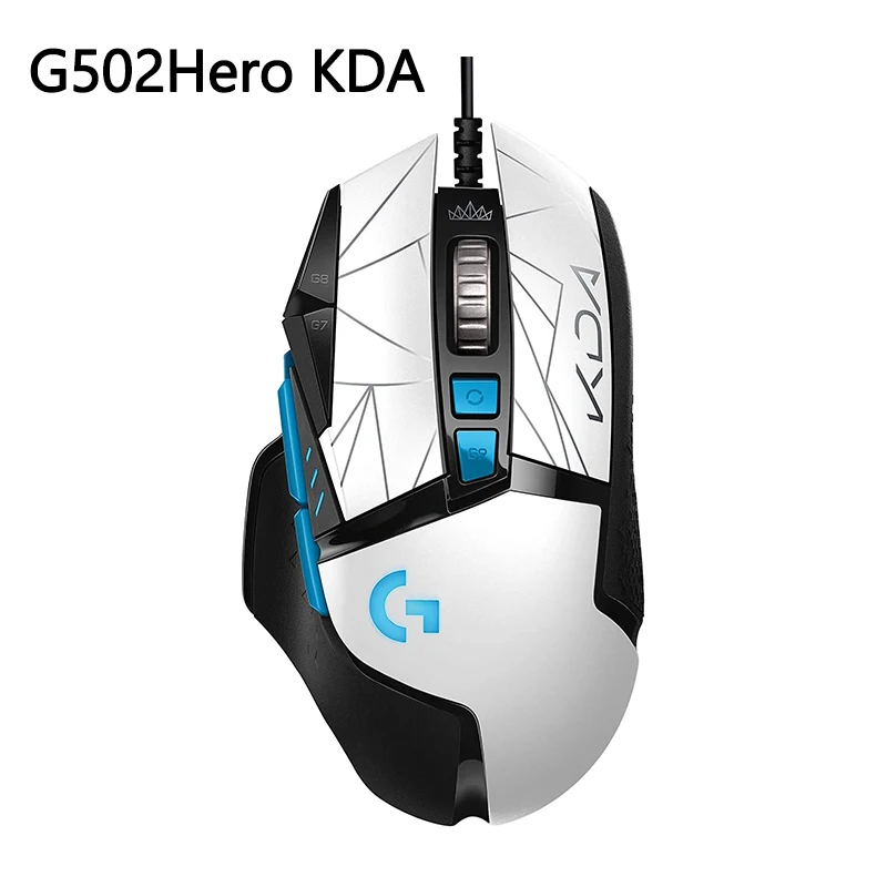 New Logitech G502 HERO KDA LIGHTSYNC RGB Gaming Mouse USB Wired Mice 25600 DPI Adjustable Programming Mice for Mouse Gamer 