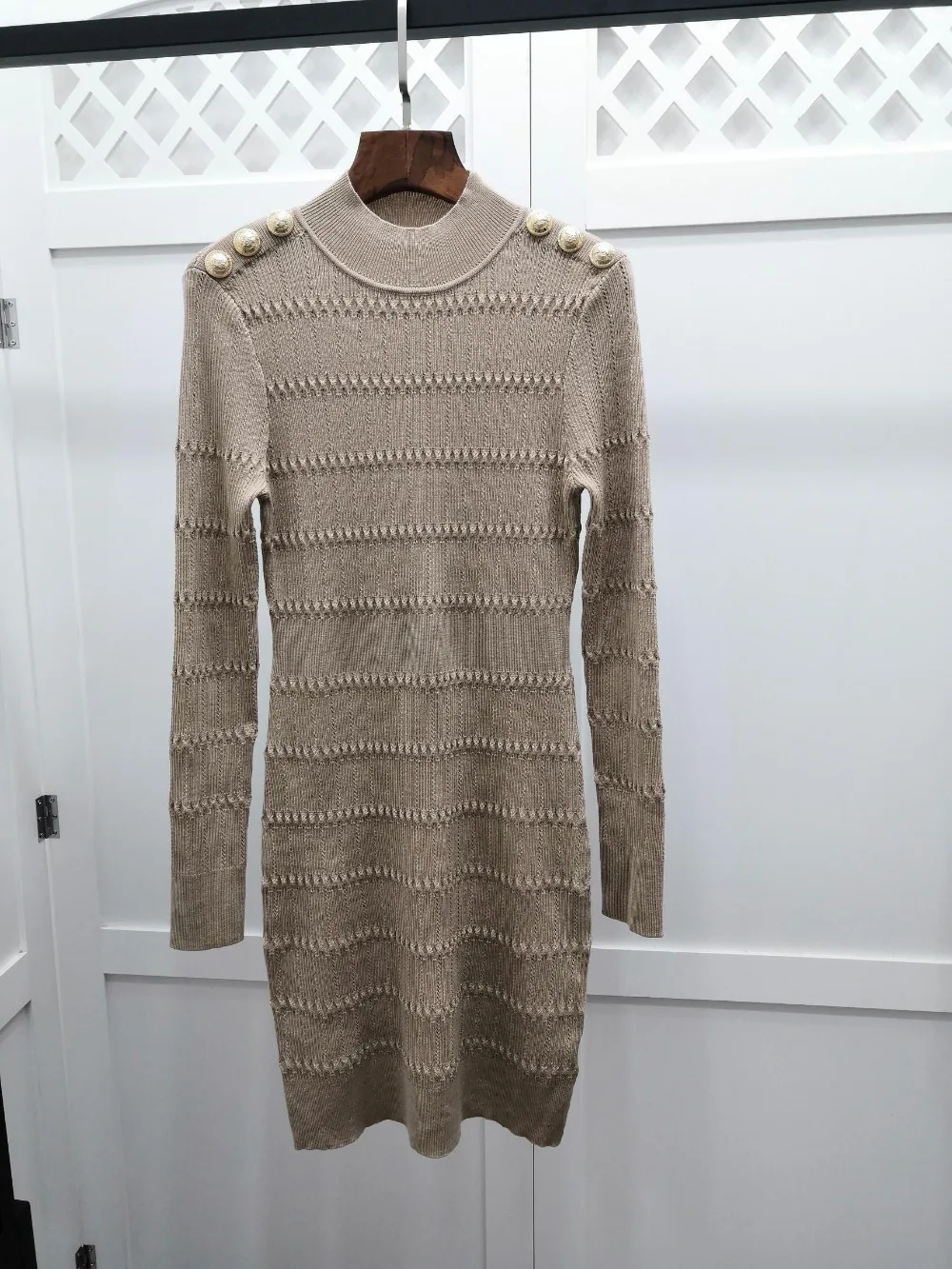 2019FW осень победитель Новое Женское шерстяное платье с длинным рукавом Женские повседневные полые платья 3 цвета rmsx 11,6