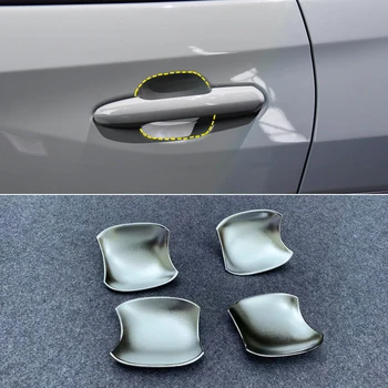

For Toyota RAV4 2019 2020 Car Styling Car Door Handle Bowl Cover Trim 4pcs ABS Plastic Auto Accessories