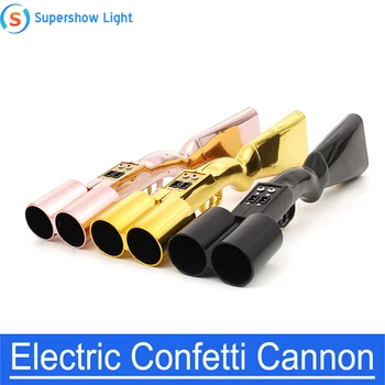 

2pcs/lot Double Shot Trigger Stage Confetti Machine Disco DJ Two Head Electric Confetti Gun Wedding Confetti Cannon Shooter