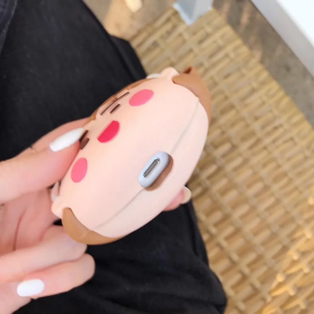 Чехол для наушников airpods 3 с милым мультяшным рисунком Maruko для Airpods Pro, bluetooth-гарнитура, силиконовые наушники, защитная крышка, крючок
