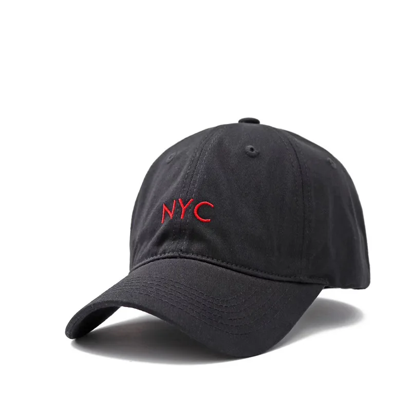

Spring And Summer NYC Simple American Vintage Brim Hat Children Korean-style Embroidered Versatile Baseball Cap Male STUDENT'S C