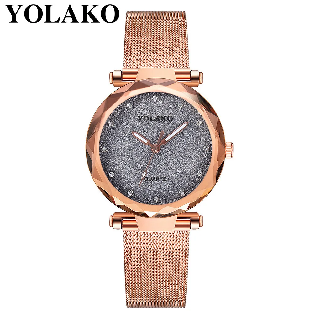 

Reloj Ladies Big Dial Rose Gold Geneva Quartz Watch Womens Watches Stainless Steel Quartz-Watch Clock Women Momtre Femme Relogio