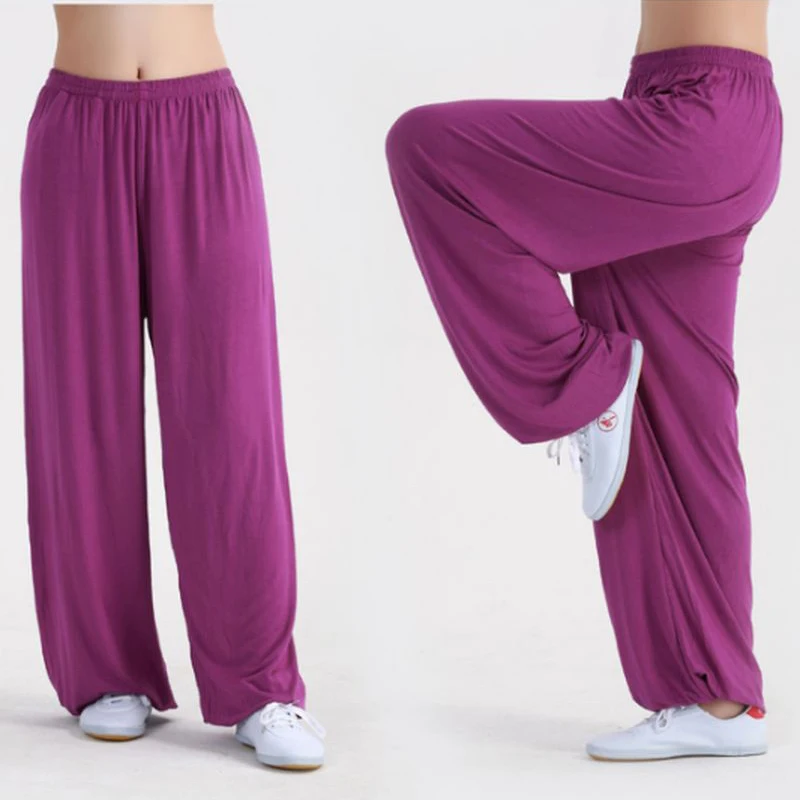 Unisex High Quality Modal taijiquan wushu pants martial arts Yoga trousers tai chi kung fu bloomers Summer black/pink/red/rose