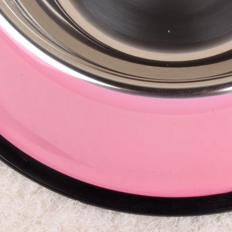 Manufacturers Direct Selling Color Baking Varnish Stainless Steel Dog Bowl Food Basin High Quality Pet Bowl Pet Supplies Wholesa