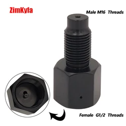 PCP Paintball  CO2 Paintball G1/2-14 Tank to Out 88g 90g M16x1.5 Disposable Cartridge Adapter for PCP Air Rifle