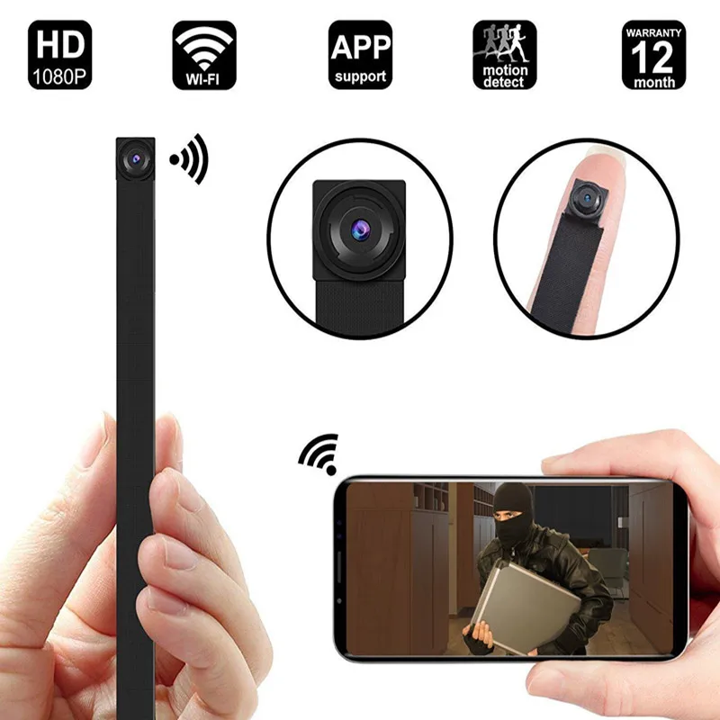 

1080P DIY Portable WiFi IP Mini Camera P2PWireless HD Micro webcam Camcorder Video Recorder Support Remote View TF card