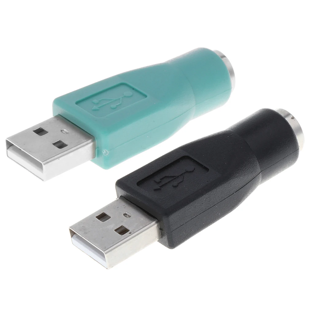 Переходник для мыши M/F с USB Male на Mini PS/2 Female порт конвертера ПК и компьютера|USB-хабы| |