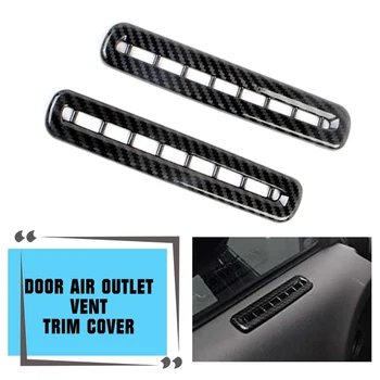 

pcmos Carbon Fiber Door Air Outlet Vent Trim Cover Car Stickers For Dodge Challenger 2015-2019 New Exterior Accessories Stickers