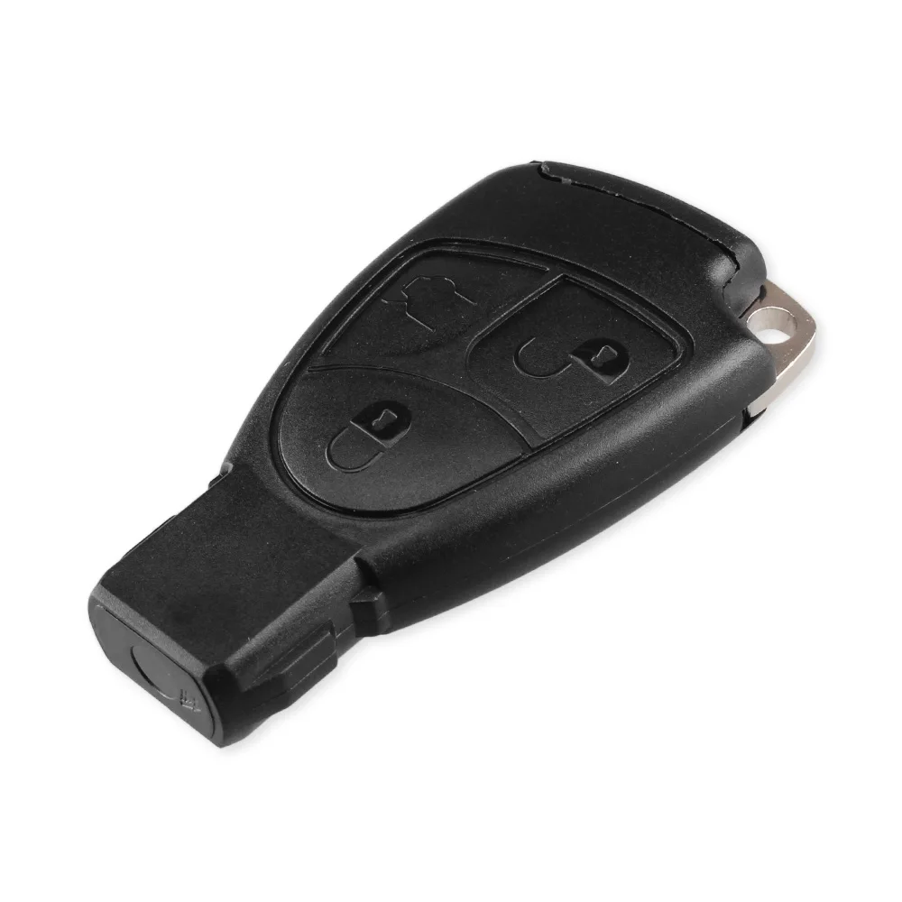 KEYYOU умный автомобильный футляр для дистанционного ключа для Mercedes Benz MB C E ML S SL SLK CLK AMG мягкие 3 кнопки с крышкой батареи и лезвием