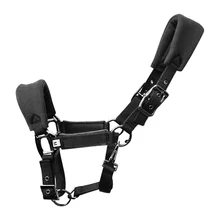 Protective Practical Sports Multiple Sizes Fleece Padded Double Layered Horse Halter Adjustable Strap Durable Outdoor Detachable