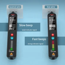 BSIDE – testeur de détecteur de tension X1, multimètre intelligent, sans Contact, thermomètre infrarouge, affichage EBTN, Test en fil en direct, crayon